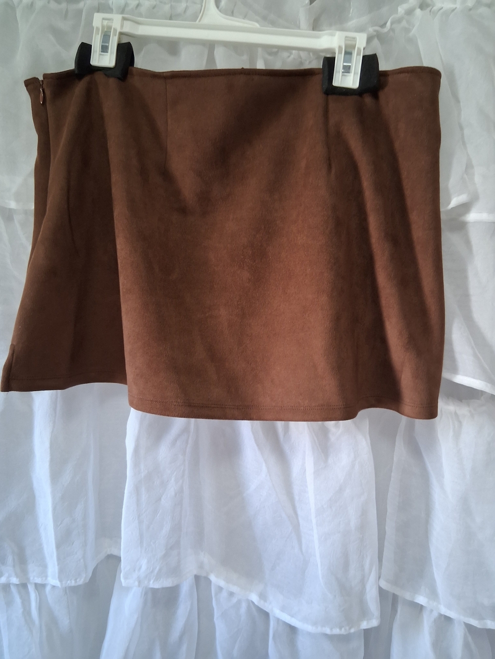 Wild Fable Brown Suede Mini Skort - Picture 3 of 9